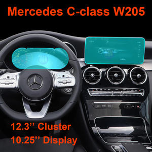 Pour Mercedes Benz Classe C C260 C200 W205 W206 2019 2025 Film de protection en verre trempé pour tableau de bord et écran multimédia central - Product Image 3