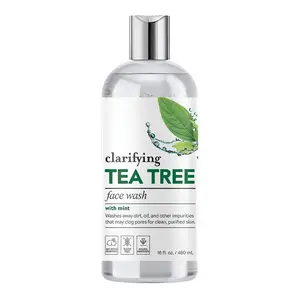 Pure Natural Clarifying Tea Tree Face Wash With Mint And Cucumber