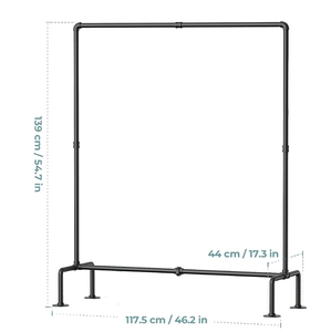 Home Use Metal Floor-to-Ceiling Clothes <strong>Rack</strong> Shop <strong>Display</strong> Stand with Balls for Wardrobe for <strong>Cloth</strong> Store Furniture - Product Image 5
