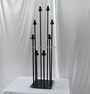 <span class=keywords><strong>Portacandele</strong></span> in vetro dorato con decorazione geometrica di nozze per la decorazione di nozze - Product Image 3