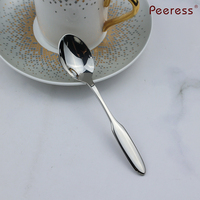 Vaisselle de restauration en acier inoxydable minimaliste de haute qualité Cuillères à café durables polies à miroir élevé-Passe au lave-vaisselle Durable