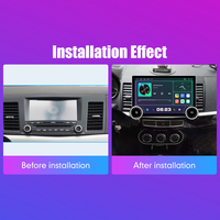 Radio Mobil Android 2 Din Layar QLED 2K 11,8 inci dengan Tombol Ganda Diamond untuk Mitsubishi Lancer 2006-2018, Stereo Android Auto Carplay