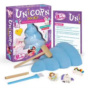 Unicorn לחפור ערכת-לחפור אותו משחקי מדע ערכות מסיבת טובות קיטור פעילויות-Unicorn צעצועי מתנות עבור בנות ונערים