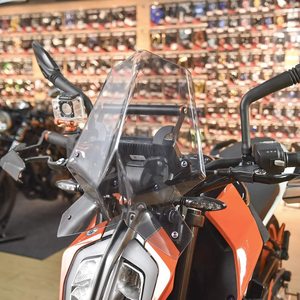 Parabrisas de motocicleta XXUN para KTM <span class=keywords><strong>Duke</strong></span> <span class=keywords><strong>390</strong></span> 2017 2018 <span class=keywords><strong>2019</strong></span> visera de pantalla de doble burbuja - Product Image 3