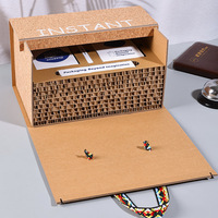 Boîte coulissante en carton kraft durable avec coussinets et fermeture magnétique pour vin rouge, café, thé, produits de spa et bougies d'aromathérapie