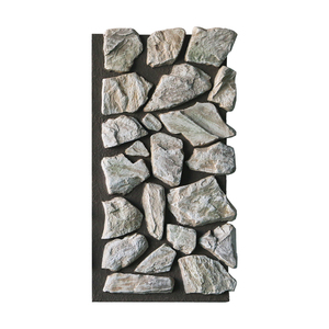 Panneau mural en pierre artificielle PU ultra-réaliste, résistant à la chaleur, aux UV et à l'eau, imitation roche pour décoration extérieure de villa - Product Image 4