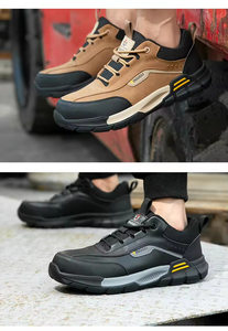 Chaussures de travail résistantes à l'usure pour chantier de construction, imperméables, antidérapantes, confortables, chaudes, chaussures de randonnée et de sport pour hommes - Product Image 5