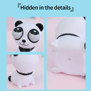 Tout matériau pvc écologique extrusion convexe oeil blanc panda jouet blague drôle extrusion soulagement de pression colle jouet - Product Image 6