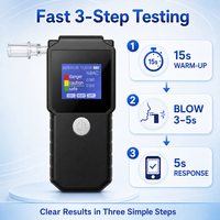 Alcootest numérique à capteur semi-conducteur, analyseur d'haleine portable, détecteur d'alcool pour la sécurité à domicile et pour les conducteurs