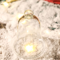 Bestseller NOVEDO Fabrik Maßgefertigte Transparente Glasglocke Dekoration Festliche Frohe Weihnachten Handgefertigte Figur