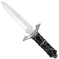 Espada Tensa Zangetsu Negra de 45 cm, Mini Katana Segura y sin Cuchilla de Ichigo Kurosaki de Bleach con Cadena y Saya Negra