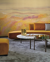 Papier peint mural imprimé avec des nuages colorés modernes, taille et couleur personnalisables, décoration murale pour chambre à coucher, antidérapant, résistant aux plis