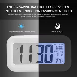 Réveil numérique LCD intelligent et amusant pour étudiant, mini, électronique, d'intérieur, avec veilleuse, pas cher - Product Image 6