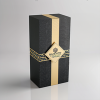 Bougie design de luxe bouteille en verre vide boîte de papier cosmétique emballage de 30ml 50ml 100ml boîte de parfum à impression personnalisée