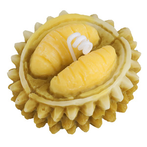 Durian Scented Candles Soy Wax Handmade Artificial Fruit Shape Home Fragrance Gift Box - Product Image 3