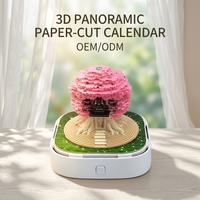 Calendrier 3d 2026 Money Tree House 3D Panorama Memo Pad Calendar Sticky Notes for Live Room Decor Corporate Business Gifts