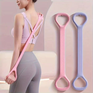 Fascia Elastica per Fitness <span class=keywords><strong>con</strong></span> Maniglie, Corde Elastiche per Allenamento <span class=keywords><strong>Braccia</strong></span> e Schiena, per Fisioterapia, Yoga, Pilates, Stretching, Sport e Palestra - Product Image 2