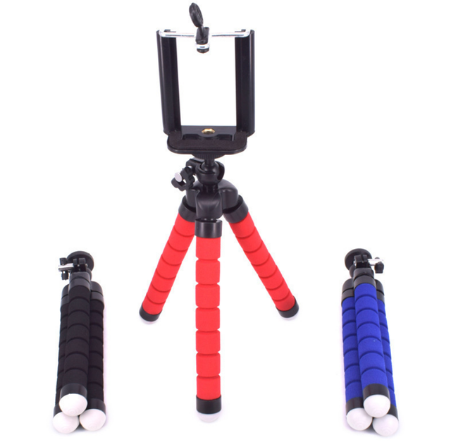 Mini Flexible Sponge Octopus Tripod for IPhone/samsung/Huaweis Mobile Phone Smartphone Holder for Gopros Camera Accessory