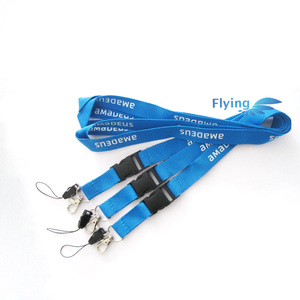 Lanières de cou en polyester imprimées numériques personnalisées crochet écran économique pas de commande minimale lanière porte-badge en PVC - Product Image 2