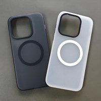 Étui de protection pour téléphone AilesTecca, en polycarbonate rigide transparent mat antichoc avec coque magnétique pour OnePlus 15