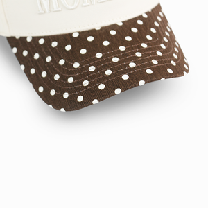 Casquette <span class=keywords><strong>de</strong></span> baseball en coton à 5 panneaux HBA54, bicolore, à pois, avec visière, style sportif et urbain, <span class=keywords><strong>de</strong></span> luxe, broderie Live Well, unisexe, vente en gros - Product Image 4