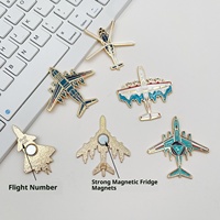 Aimant de réfrigérateur en alliage J-20 de l'Exposition Aéronautique de Zhuhai, 5,2x5,0 cm, collection pour les passionnés de l'aviation militaire, design moderne, souvenir