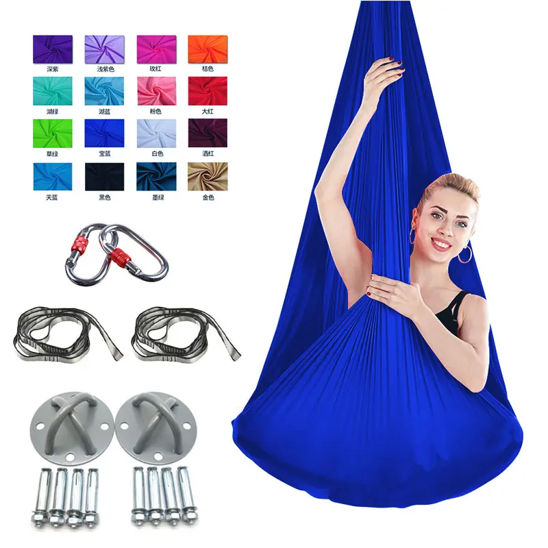 Neuzugang Yoga-Schaukel Nylon-Yoga-Hamrak-Set hängende Hängematte