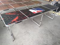 Table de bière-pong pliante en aluminium de 240cm