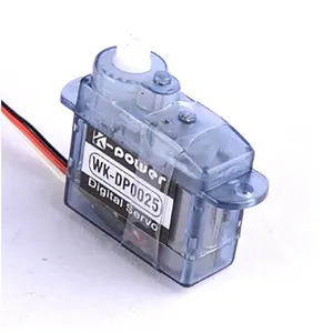 Kpower DP0025 plastik dişli 2.5g çekirdeksiz dijital Mini Servo Motor RC küçük 3D F3P kapalı uçak