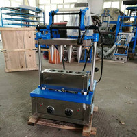 Machine à cône gaufré à quatre têtes pour l'exportation de produits céréaliers faisant des machines