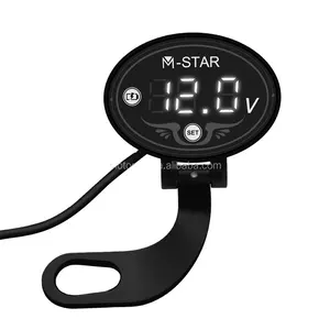Rts Motorfiets Voltmeter Tester Led Display Voltage Meter Voor Honda Cbr 1000RR Dio Sticker Cr Cbr 600 Yzf R3 MT07 mt 03 10