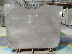 Las losas de piedra natural gris claro más baratas, baldosas de mármol gris para proyectos de ingeniería, suelo de pared de baño, <span class=keywords><strong>edificio</strong></span> de oficinas de Hotel - Product Image 2