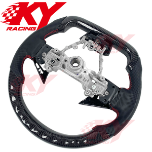 Volant de voiture sport en fibre de carbone avec écran LED personnalisé pour Subaru WRX STI 2015-2019, compatible avec BRZ, Forester, Legacy - Product Image 3