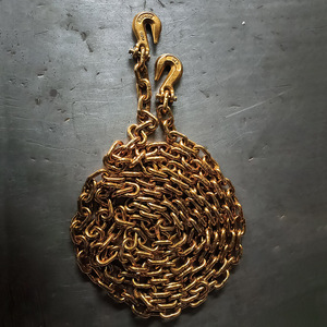 <span class=keywords><strong>G70</strong></span> Vàng kẽm mạ nâng hàn chuỗi <span class=keywords><strong>nacm96</strong></span> 3/8 "lớp 70 Giao thông vận tải chuỗi ràng buộc Tow Trailer Ratchet xe tải liên kết chuỗi - Product Image 1