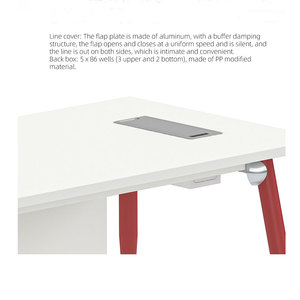 Venta caliente Mesa de oficina ejecutiva con cajones Muebles Escritorio administrativo Gerente Escritorio de oficina ejecutiva Ceo Mesa de jefe de lujo - Product Image 4