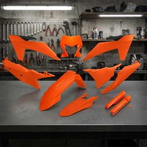 Kit di plastica pieno di 127 arancione con supporto faro per KTM EXC-F 250 parti 2024-2025 Dirt Bike CNC materiale in lega di alluminio - Product Image 2