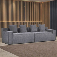 Ensemble de canapé-lit modulaire de style nordique minimaliste italien moderne, tissu en velours compressé, vente directe d'usine, canapés compressés