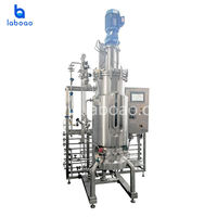 LABOAO Bioréacteurs mécaniques à agitation supérieure en acier inoxydable, Fermenteur à cuve chauffée et agitée pour la culture microbienne