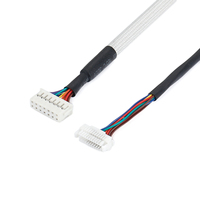 Cable de Señal de Doble Rama Personalizado con Funda Blanca/Negra, 5 Núcleos 10 Pines, 4 Núcleos 8 Pines, VW-1 125C para Equipos OEM