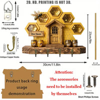 Décoration murale en bois 2D pour intérieur : petite plaque décorative légère à suspendre, idéale pour collectionneurs et amoureux de la décoration intérieure.