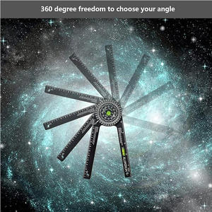 热销水平气泡360度角卷尺。公制和英制单位木工角尺 - Product Image 3