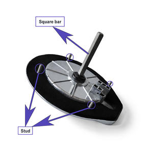 Poignée en D sans clé, loquet à anneau encastré, camion, camping-car, bateau, chromé, alliage de zinc chromé, poignées en D rondes - Product Image 4