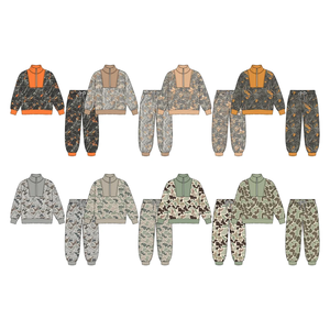 Ensemble de vêtements de chasse camouflage pour garçons, vêtements assortis pour enfants, tenues d'automne pour enfants - Product Image 1