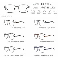 Envío en 24 Horas, Monturas de Gafas Metálicas de Alta Calidad, Ligeras, Estilo Casual Elegante, Montura Completa para Uso Diario