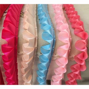 25mm Diy Vestuário Acessórios Costura Lace <span class=keywords><strong>Ribbon</strong></span> Plissado Craft Dress Border Sleeve Collar Cuff Textile Edge Ruffle <span class=keywords><strong>Ribbon</strong></span> Trims - Product Image 3