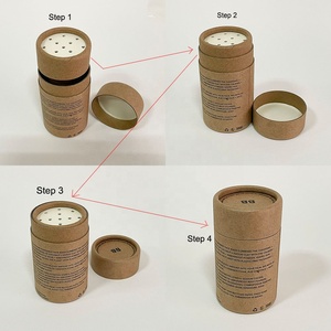 Récipient recyclable en papier de shaker de poudre de protéine de <span class=keywords><strong>sel</strong></span> et de poivre de logo personnalisé pour la manipulation d'impression de disparition et d'estampage de nourriture - Product Image 6
