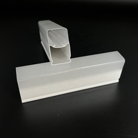 Diffuseur de tube LED en acrylique PC, couvercle de lampe à bande rectangulaire intégré, taille personnalisée, haute transmission, OEM
