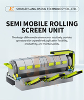 Crible rotatif portable pour le recyclage des déchets de construction et de démolition