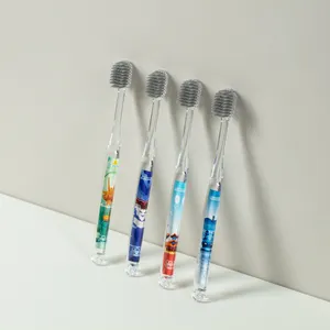 Good Quality Customized Manual Toothbrush Soft Bristles Toothbrush With Colorful Handle