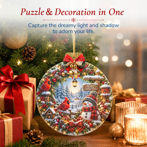 Ornement mural en acrylique style bonhomme de neige pour fenêtre, décoration colorée et chaleureuse pour la maison et le jardin, cadeau de Noël - Product Image 4